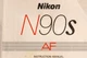 Original Nikon N90s AF  Instruction Manual, English