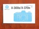 MINOLTA X-300S/370N INSTRUCTION BOOK/117016