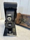 Antique Eastman Kodak No. 2-A Folding Autographic Brownie Camera & Leather Case 