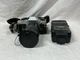 Nikon FG 35mm SLR Film Camera with Rokinon 1:3.5/4.5 Lens & Light Untested AS IS