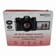 Vivitar VECXX100 4K Wi-Fi Digital Camera 56MP Flip Screen 32GB Kit 2 Lenses
