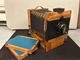 r FKD 13x18cm Vintage Wooden Folding Camera and tin type holders