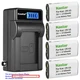 Kastar Battery LCD Wall Charger for Pentax  K100D Digital SLR K110D Digital SLR