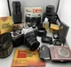 Asahi Pentax K1000 35mm SLR Film Camera With Accessories/Bag. 3 Lenses. !Read!