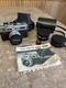 Vtg Yashica Electro 35 GSN 35mm Film Rangefinder 45mm f/1.7 Case Extra Lenses