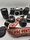 Pentax K1000 Film Camera Bundle - TESTED - SMC 50mm, 28mm, 135mm Lenses & Flash