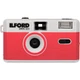 Ilford Sprite 35-II Reusable/Reloadable 35mm Analog Film Camera (Silver and Red)