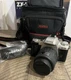 Pentax ZX-50 35mm SLR Film Camera with 35-80mm Lens, Carrying Case Bundle WORKS