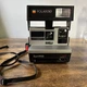 Polaroid Sun 600 LMS Camera With Built In Flash - Untested - Broken Strap Clip