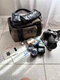 Minolta XG9 Camera with 2 Minolta lenses, flash and bag. Used.