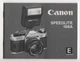 CANON SPEEDLITE 188A DIRECT CONTACT FLASH Camera Instruction Manual 31 pages