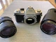 Nikon Nikkormat FT2 35mm SLR Camera  w/ 28-70mm & 70-210mm Lens