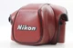 [ Near Mint ] NIKON CF-22 Camera Leather Case RED For F3 F3HP F3T F3P JAPAN 1943
