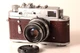 ZORKI 4 Serviced CLA Dark Red USSR LEICA Film Camera Industar-61 2.8/52mm Lens