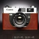 Handmade Genuine Leather Camera Cover Half Case Bag For Canon QL17 QL19 Giii G3