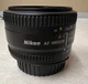 Nikon AF Nikkor 50mm Camera Lens Standard Normal Lens