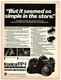 1982 Konica FP-1 Program Camera Print Ad, Automatic Pilot Simplest SLR in World