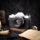 For Olympus OM10 OM20 OM30 Black Real Leather Half Camera Case Bag Cover