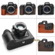 For Nikon F100 Handmade Genuine Real Leather Half Camera Case Bag Cover
