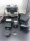 Yashica TL-Electro 35mm SLR w/ 50mm & Aux Wide Angle Lens Set + Flash