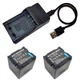 Battery / USB Charger For CGA-DU21 Panasonic PV-GS85 PV-GS90 PV-GS120 PV-GS150
