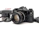 🎦[N MINT+++] Canon AE-1 Program Black Film SLR + 50/1.4 SSC Rare "O" from Japan