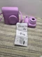 Fujifilm Instax Mini 7s Instant Camera - Lavender with case and instructions