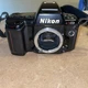 Nikon N90s 35mm SLR Film Camera Body needs battery cage w/lid For Parts