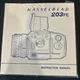 Hasselblad 203FE Camera Instruction Manual Guide
