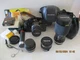 Olympus Black OM-2 SLR Camera w/ 3 Lenses + doubler lens, Manuals, Accessories