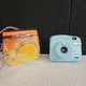 Fujifilm Instax Mini 9 Ice Blue Instant Film Camera w/ Carrier Bag  WORKS