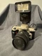 Nikon N60 + Quantaray 35mm-80mm Lens + Vivitar Flash + Lens Filter
