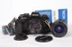 Ricoh KR-30SP 35mm Film SLR Camera Kit w/ 2 Lenses & Auto-Winder [TESTED/WORKS]