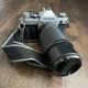 Canon AE-1 Silver 35mm SLR Film Camera w/ Vivitar 75-200mm f/4.5 Lens with bag