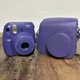 Fujifilm Instax Mini 8 Instant Film Camera Purple Grape With Case