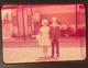 1963 35mm Color Film Slide Kids On Easter Sunday Posing By Old Coca Cola Machine