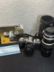 Canon AV-1 50mm Film Camera Kit Lenses 85-205mm Untested