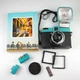 Lomo Lomography - Diana F+ 120 Black/Teal Plastic Film Camera + Flash + Book