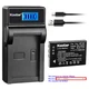 Kastar Battery LCD Charger for Kodak KLIC-5000 & Kodak EasyShare DX7440 Camera