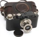 Very early Leica IID black w. Leitz Elmar 3.5/50mm 11`o clock matching case