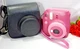 FUJIFILM Instax Mini 9 Two Tone Pink Instant Film Camera with Black Case
