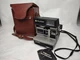 Vintage Polaroid Sun600 LMS 600 Land Camera w/ Tag and Leather Covered Hard Case