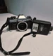 Yashica FX-70 Quartz 35mm Film SLR Camera Body Only & CD-201 Flash UNTESTED