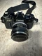 Canon AE-1 Black 35mm SLR Film Camera, 50mm Lens, Bag & Strap, Tested & Working