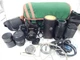 Vintage Chinon CE II Memotron 35mm Camera w/ Extra Lenses Accessories Bag