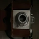 Kodak Pony 828 Vintage 35mm Camera Silver Brown with Brown Case