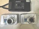 2 Samsung BL1050 10.2MP Digital Cameras - Silver - Parts