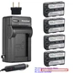 Kastar Battery AC Travel Charger for Sony NP-FM50 Sony DCR-PC115 DCR-PC6 DSC-S75