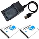 Battery / USB Charger For NP-BN1 Sony DSC-W650 DSC-W670 DSC-W690 DSC-W710 US