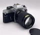 Nikon FG 35mm SLR Film Camera w/ F2.8 135mm Promaster MC Lens Excellent